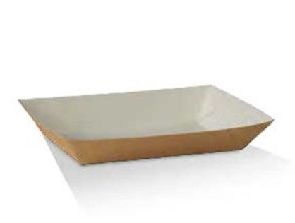 Brown/White Hot Dog Tray (190x70x50mm) (Qty: 250)