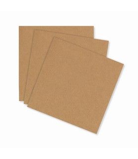 900 x 900mm Brown Paper Table Cloth (Qty: 250)