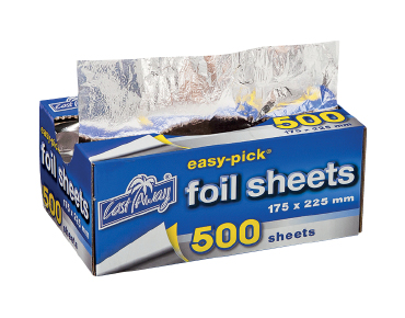 Small Foil Sheets (175 x 225mm) (Qty: 500)