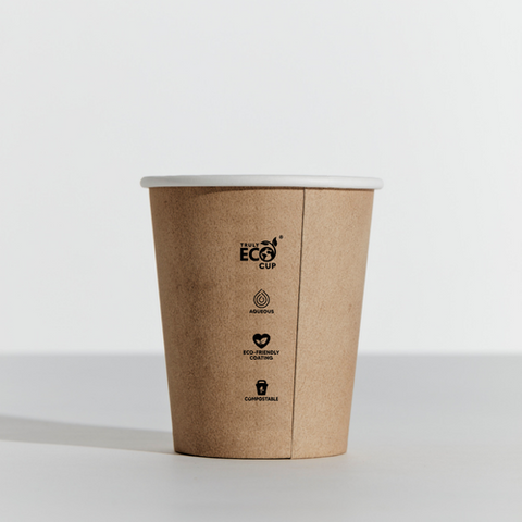 8oz Single Wall Kraft Eco Coffee Cup (Qty: 50)