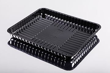 8" x 7" Deep RPET Trays 100% Recyclable (Qty: 1000)
