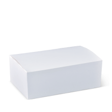 Snack Box Plain White Large - 200 x 120 x 70mm (Qty:250)