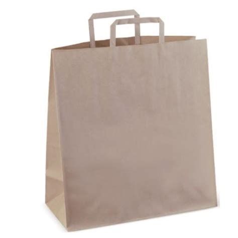Paper Carry Bag with Flat Handles - Supermarket/Large Carry