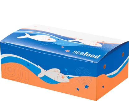 Large Printed Seafood Box - MPM Brand (250 x 150 x 90mm) (Qty: 250)