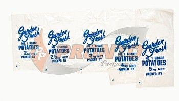 2kg Potato Bag Blue Print (Qty: 1000) (380 x 250mm)