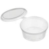1oz Sauce Cup Hinged Lid (Qty: 2000)