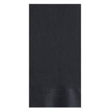 Quilted Napkins Dinner Black GT (Qty: 1000)