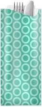 Pochetta Blue Circles + 3 ply napkin(Qty-250)