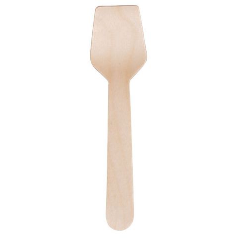 Waxed Wooden Ice Cream/Gelati Spoons (95mm) (Qty: 1000)