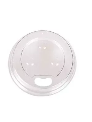 90mm Clear Dome Sipper Strawless Lid (Qty: 1000)