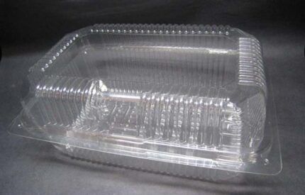 Cake RECT Bulk Clear Hinged Open BX-NU-14 (QTY: 250)