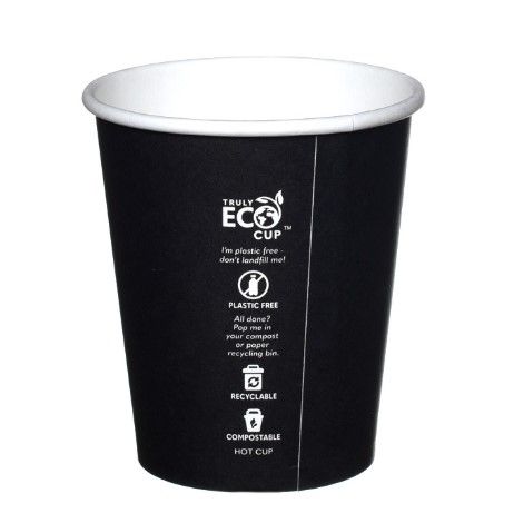 8oz Single Wall Kraft Eco Coffee Cup (80mm) (Qty:1000)