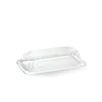 Small PLA Lid to suit BioCane Sushi Tray Size 93 x 153mm (Qty:600)