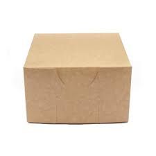 Cake Box 10 x 10 x 6 Brown Kraft 500um(Qty:50)