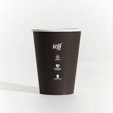 10oz Truly Eco Black Cup 80mm Diameter(Qty:1000)