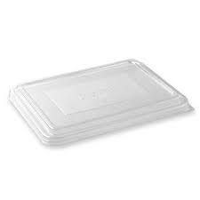 2 & 3 Compartment Clear RPET Takeaway Lid(Qty:500)