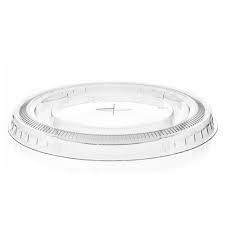 90mm PLA Clear Flat Cold Paper Lids(Qty:50)