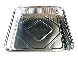 Medium Square Foil Container (FC360) (194 x 194 x 35mm) (Qty: 200)