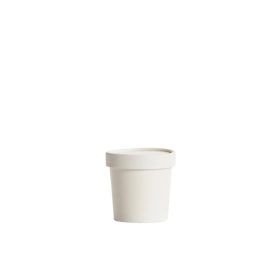 Paper Container 4oz Cup & Vented Lids White(Qty:500)
