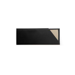 Black Cutlery Pouch with Bamboo Napkin (Qty:1000)