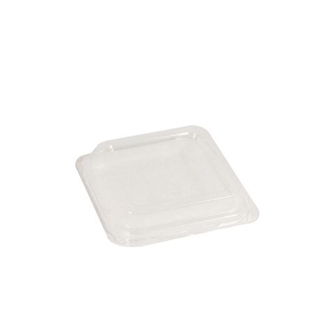 PET Lids to Suit 250ml Natural Fibre Containers (103 x 103 x 20mm) (Qty: 250)
