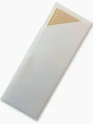 White Kraft Cutlery Pouches with Brown 2ply Napkin (Qty: 1000)