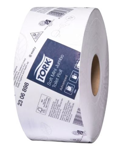 Soft 2-Ply Mini Jumbo Toilet Roll (200m) (Qty: 12)