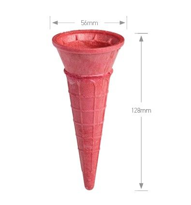 Pink Single Cones (Qty: 400) 128mm H x 56mm W