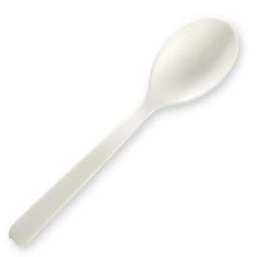 5" PLA Teaspoon - 100% BioPlastic (Qty: 2000)
