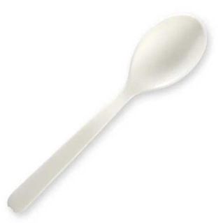4" PLA Teaspoon - 100% BioPlastic (Qty: 2000)