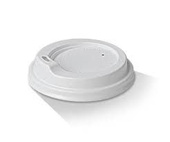 White Plactic Spout Lids to Suit 80mm Cups (Qty:1000)
