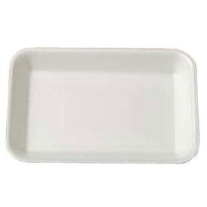 7" x 5" Flat White Foam Tray (Qty: 125)