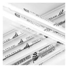 3Ply Paper Straws Black Size: 6mm bore x 200mm long Individually Wrapped(Qty:1000)