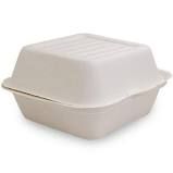 White Sugar Cane Extra Large Burger Box(Qty:400)