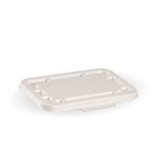 White Biocane Lid to Suit 500 & 600ml Biocane Takeaway Bases (Qty: 500) (B-LBL-W-SMALL)