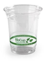 420ml Clear Compostable Cup (Qty: 1000) (96mm Dia) (R-420)