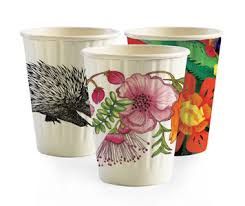 8oz Double Wall Art-Series Compostable Coffee Cup (Qty: 1000) (90mm Dia) (BC-8DW(90)-ART SERIES)