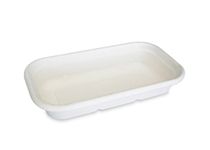 750ml White Biocane Lunch Box Base (Qty: 500) (230 x 130 x 40mm) (LB-750-W)