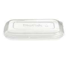 Clear PET Lid to suit Biocane 750 & 1000ml Lunch Box (Qty: 500) (B-LBL-RPET(D))