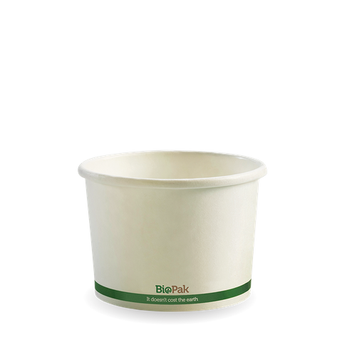 8oz Paper BioBowl (Qty: 1000) (90mm dia) (BSC-8)