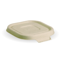 White BioCane Takeaway Lid to Suit 280, 480 & 630ml Containers (Qty: 600)