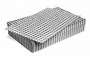 Gingham Greaseproof Paper Black/White 200 x 150mm (Qty: 4000)