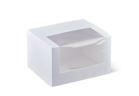 Long 5" Patisserie Box With Window (Qty: 800) (130 x 110 x 80mm)