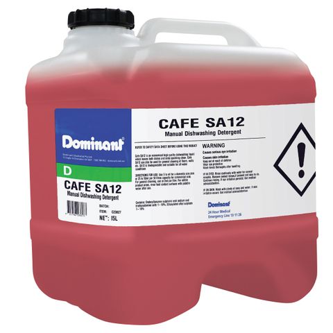 Cafe SA12 Hand Dishwashing Liquid (15Ltr)