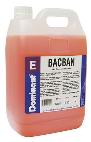 Bacban Non-Rinse Sanitiser (5Ltr)