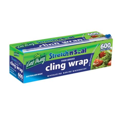 33cm x 600m Premium Cling Wrap With Dispenser (Qty: 1)