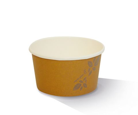 PLA Brown Kraft Paper Bowl 12oz (385ml) (Diameter 115mm) (Qty: 500)