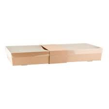 Large Clear Catering Tray Lid  (583 x 275 x 30mm) (Qty: 50)