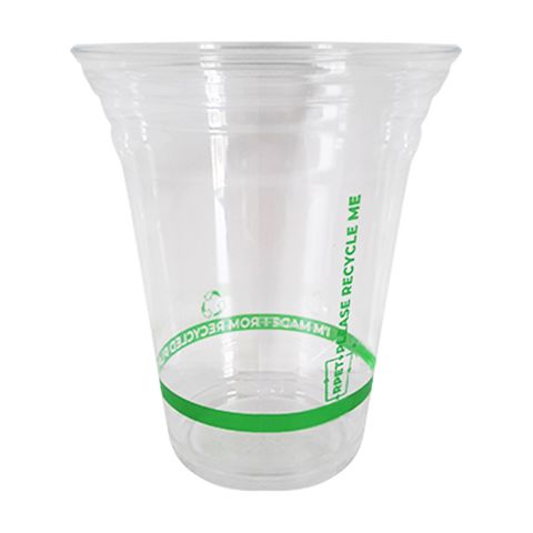500ml (16oz) RPET Clear Plastic Cups (Qty: 50)