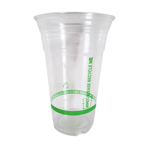 600ml (20oz) RPET Clear Plastic Cups (Qty: 50)